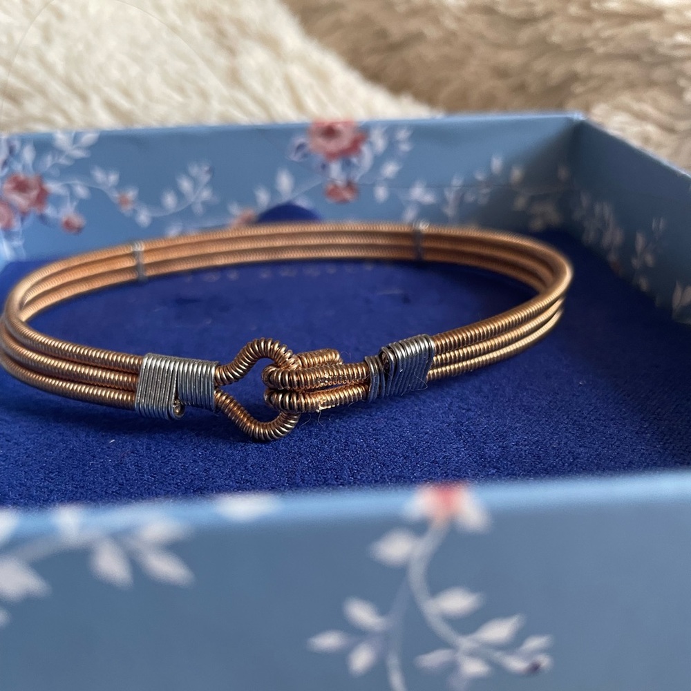 Handmade guitar string bracelet